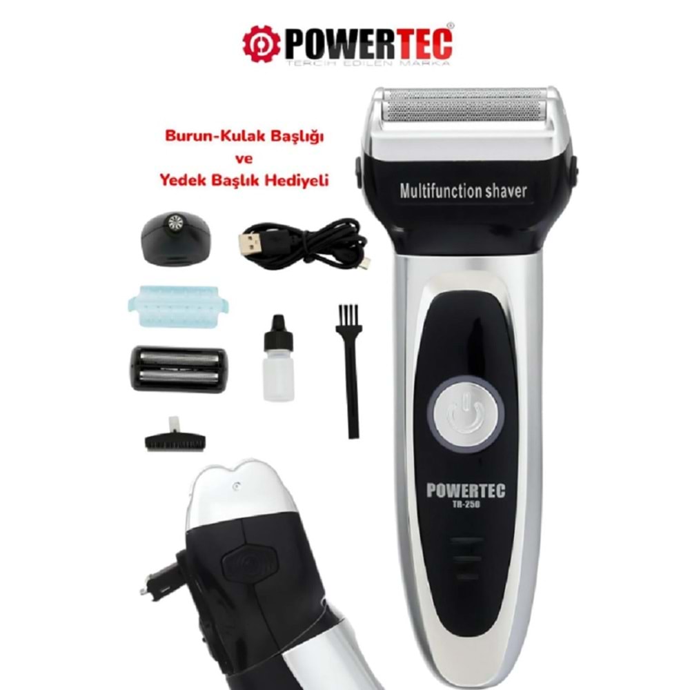 Powertec TR-250 Sakal Burun Tıraş Makinesi