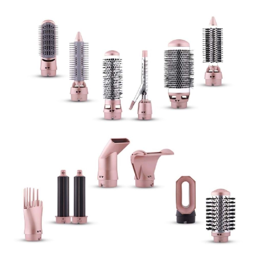 Powertec TR-6666 Ionic Series Saç Şekillendirici-Kurutma Seti