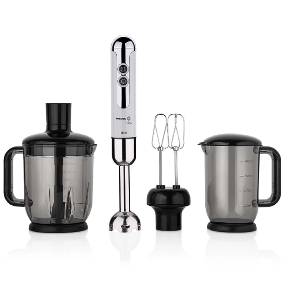 Korkmaz A447-14 Mia Vanilya Krom Mega Blender Set