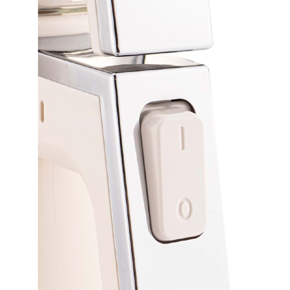 Bambum Cam Demlikli Çay Makinesi Krem B6047