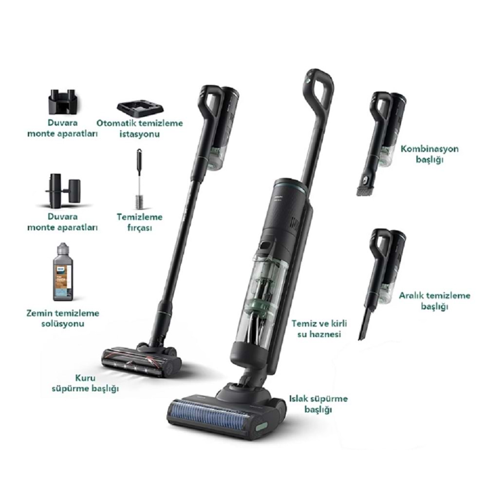 Philips Islak&Kuru Kablosuz Dikey Süpürge XW7263-11