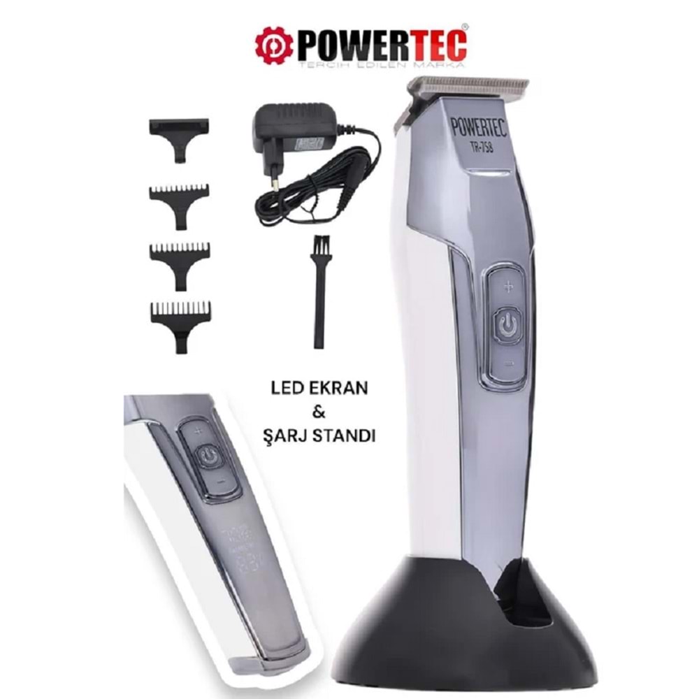 Powertec TR-758 Sakal Ense Tıraş Makinesi