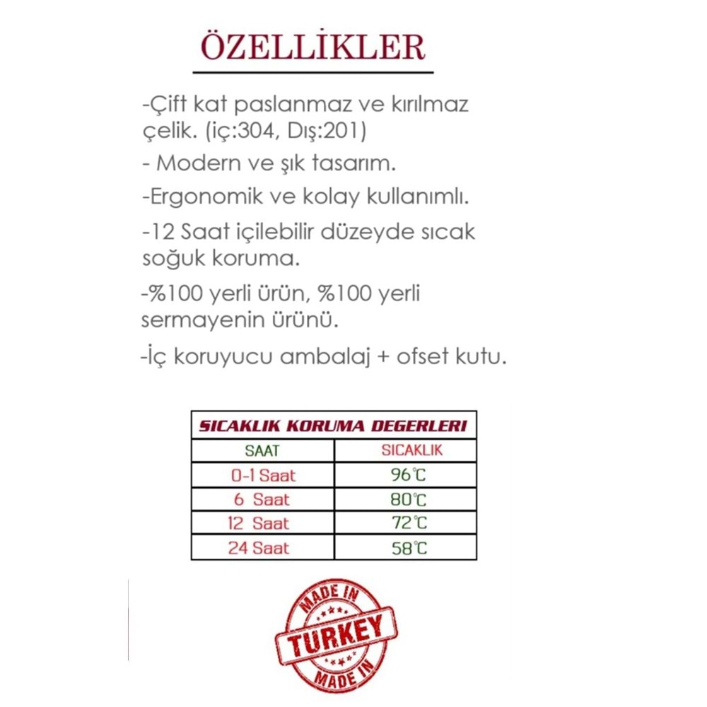 Cooker 0.75 Lt Trend Çelik Termos Ckr2022
