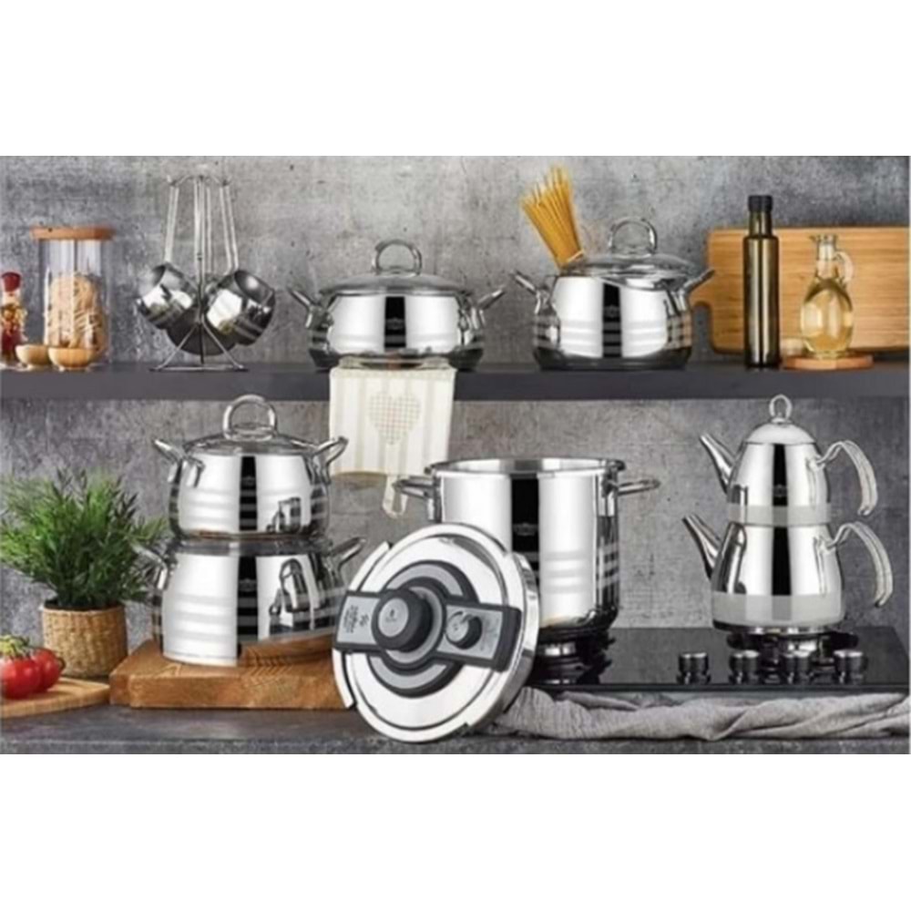 Acar 18 Parça Akasya Platin Çeyiz Seti 0446