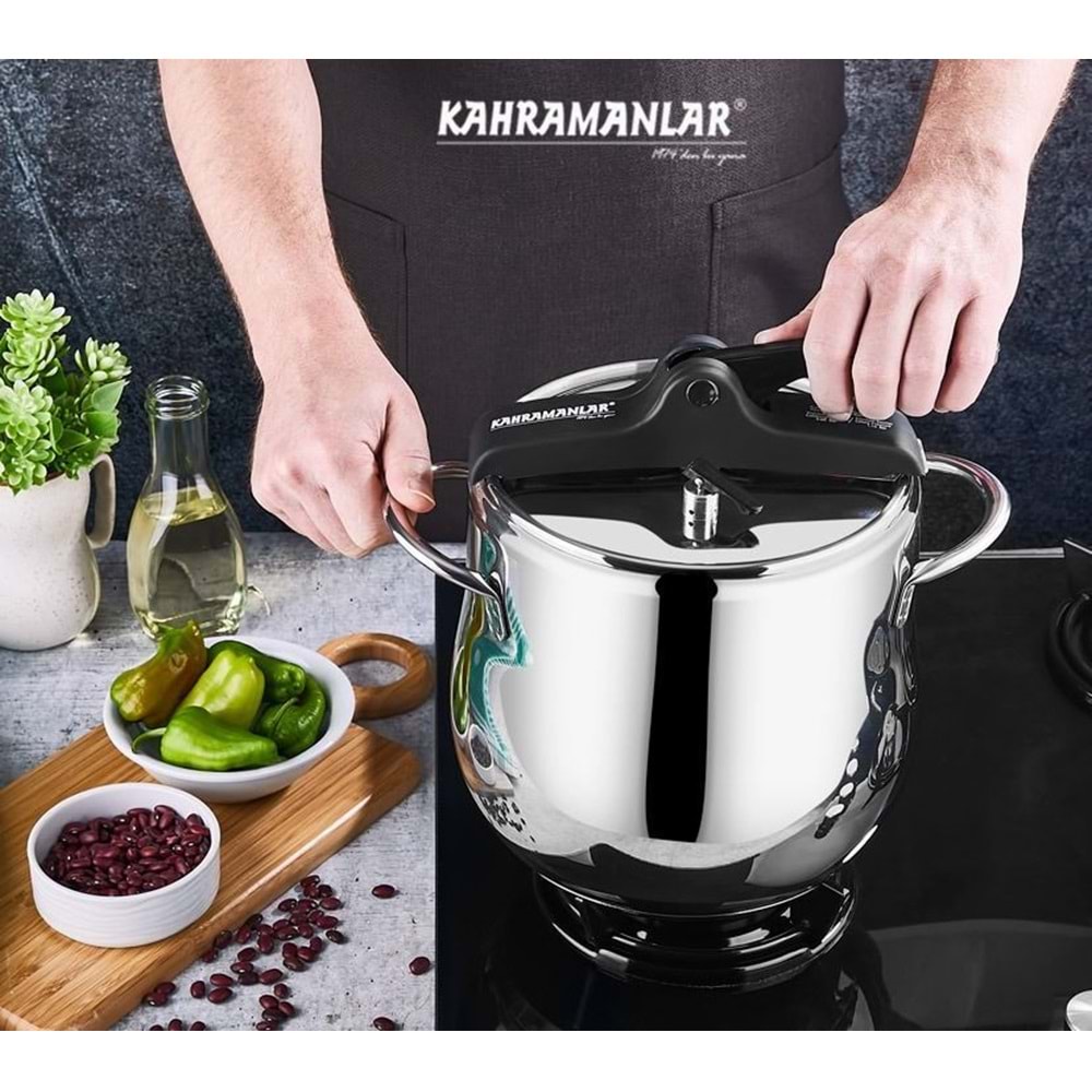 Kahramanlar 3,5 Lt Klasik Düdüklü Tencere 2130-S