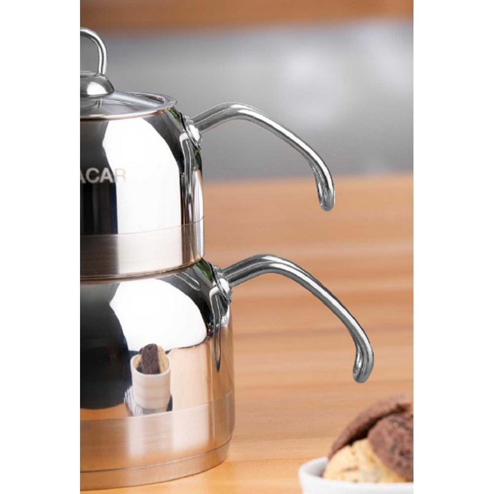 Acar Armin Sade Delux Aile Boy Çaydanlık Takımı Ar-22-0312