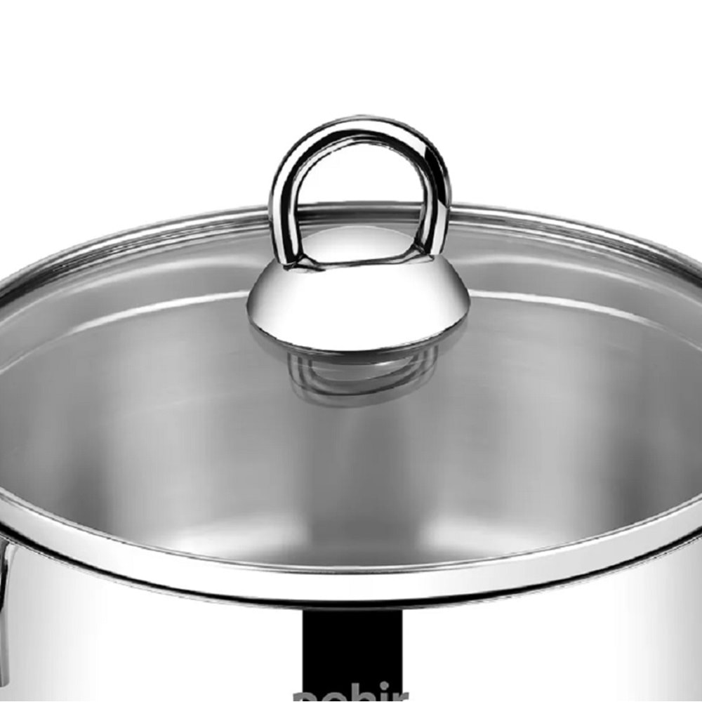 Nehir Silver 6 Parça Paslanmaz Çelik Mini Tencere Seti 12-14-16 cm