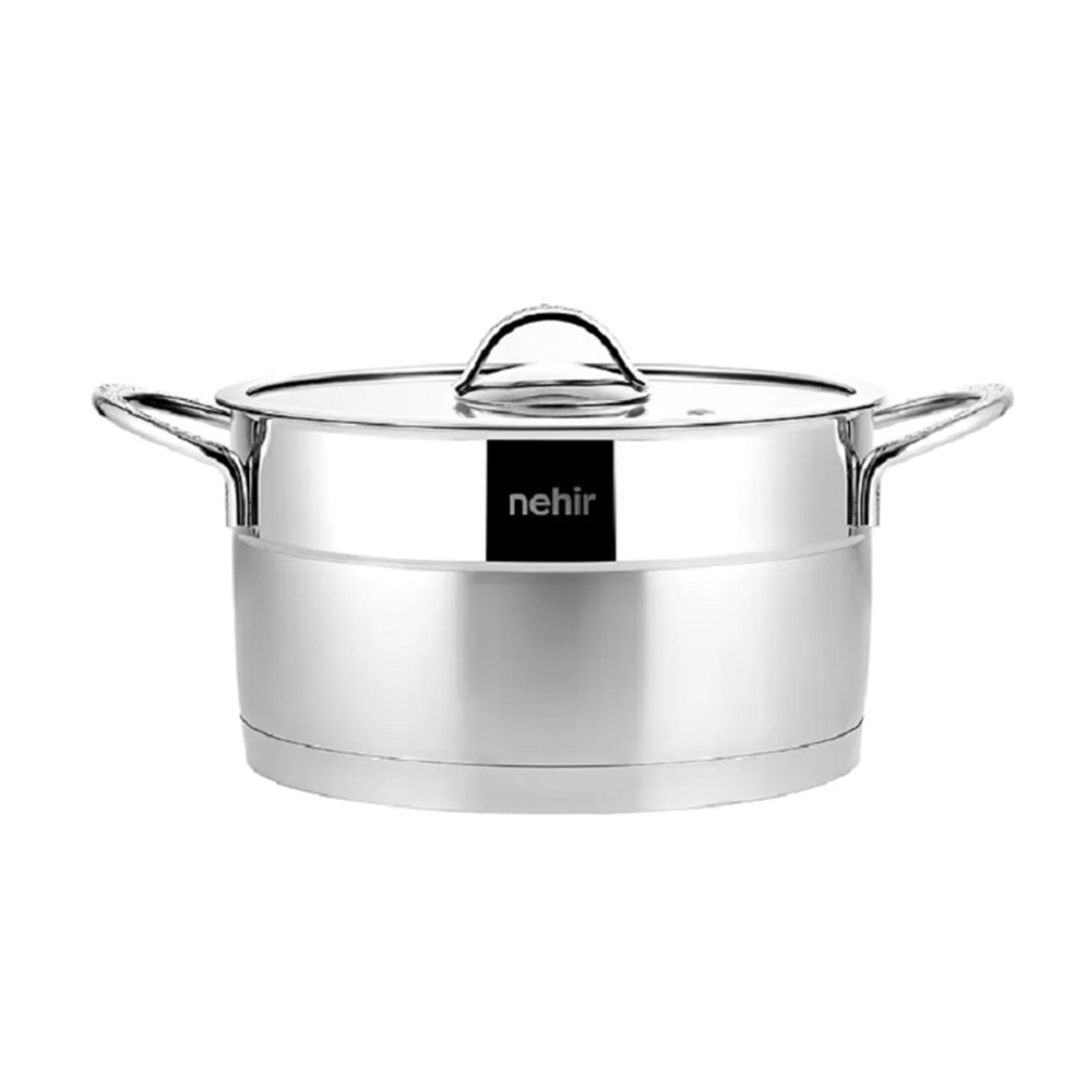 Nehir Silver Mat Trend 18 Cm Derin Çelik Tencere