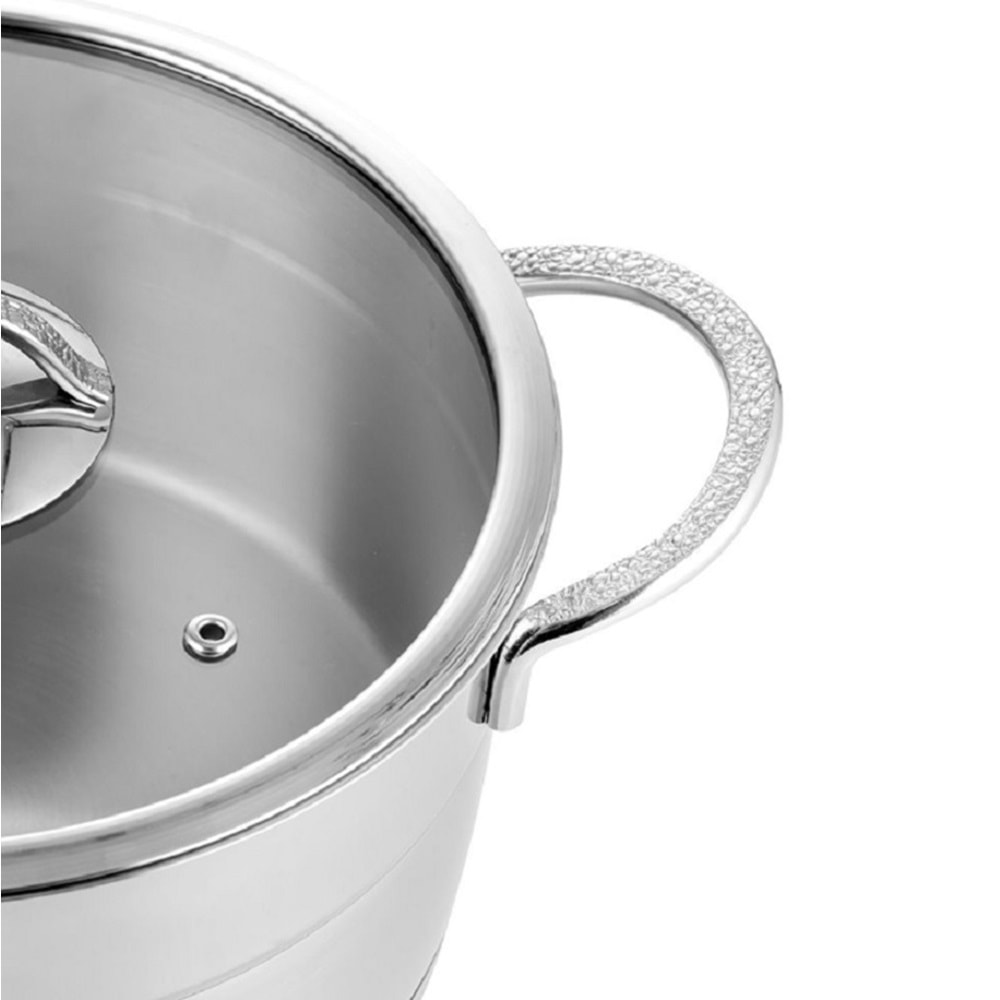 Nehir Silver Mat Trend 18 Cm Derin Çelik Tencere
