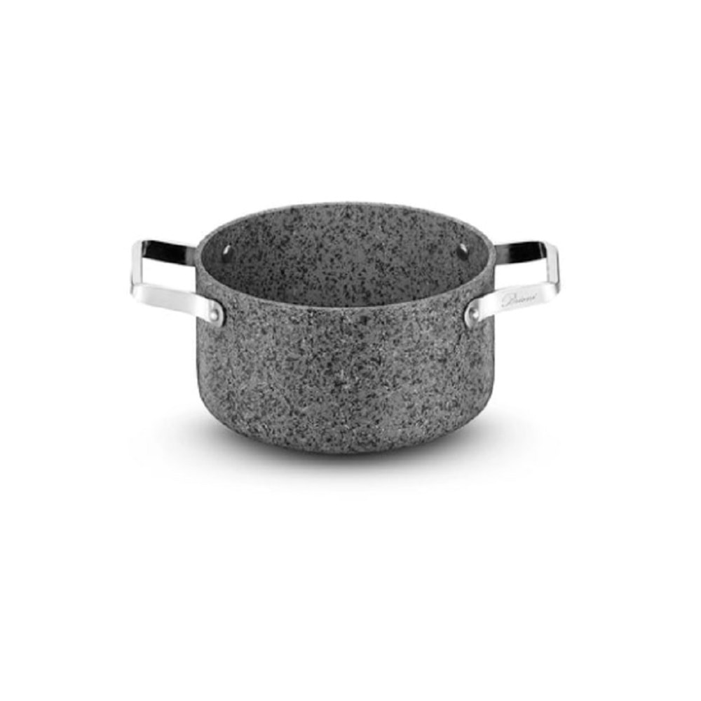 Brioni Stone-H 22 cm Çizilmez Yanmaz Yapışmaz Derin Tencere SH-131