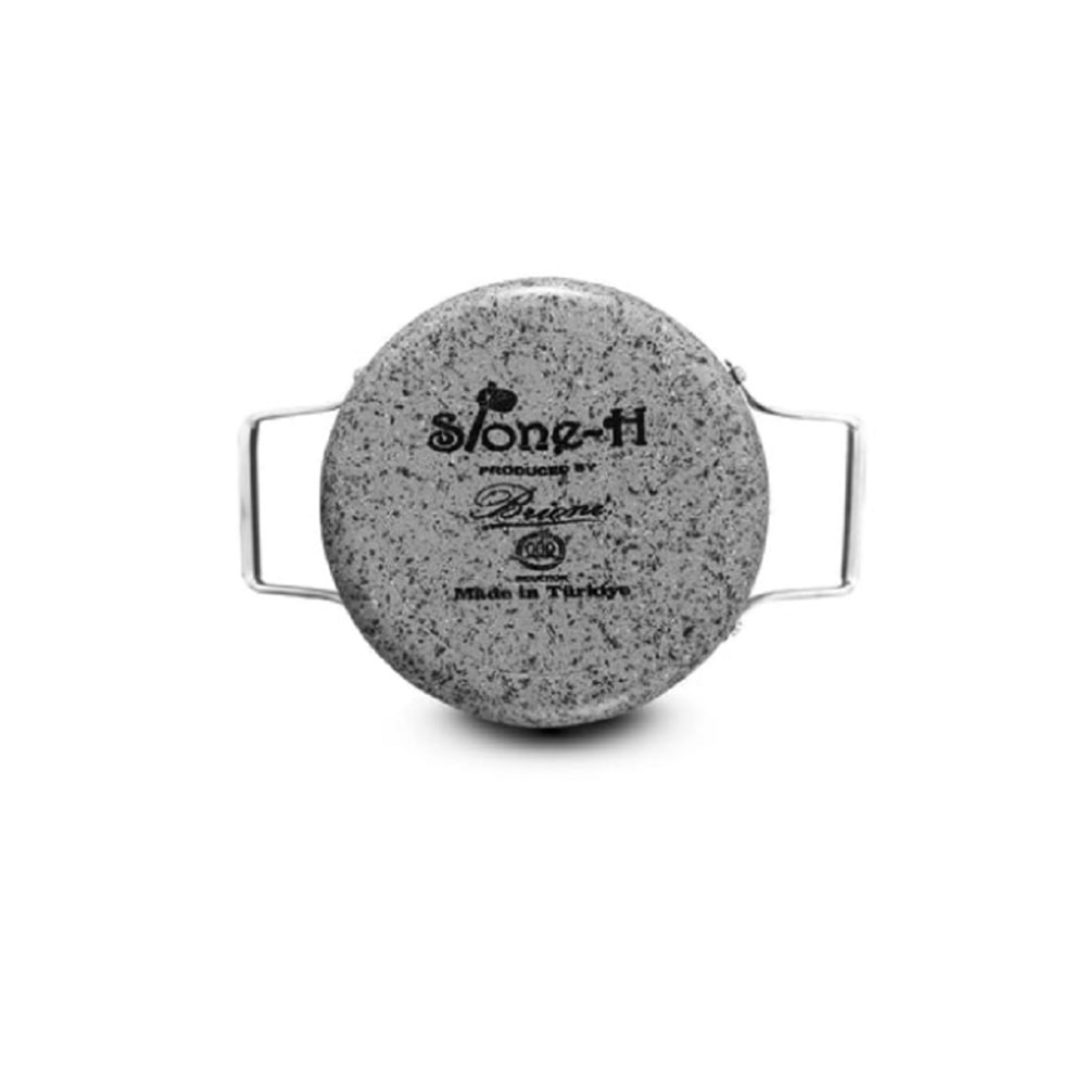 Brioni Stone-H 22 cm Çizilmez Yanmaz Yapışmaz Derin Tencere SH-131