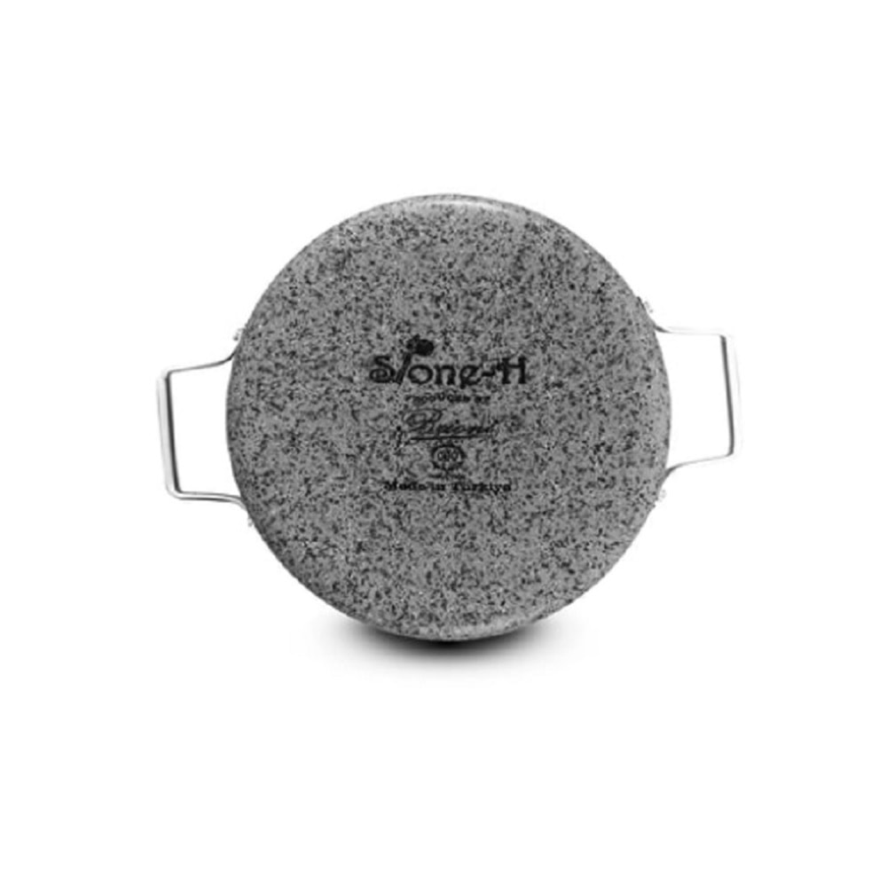 Brioni Stone-H 22 cm Çizilmez Yanmaz Yapışmaz Kapaklı Sahan sh121