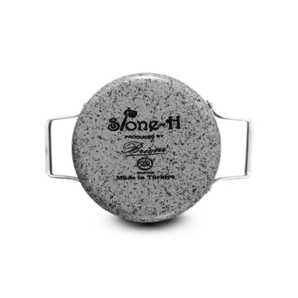 Brioni Stone-H 20 cm Çizilmez Yanmaz Yapışmaz Derin Tencere SH-130