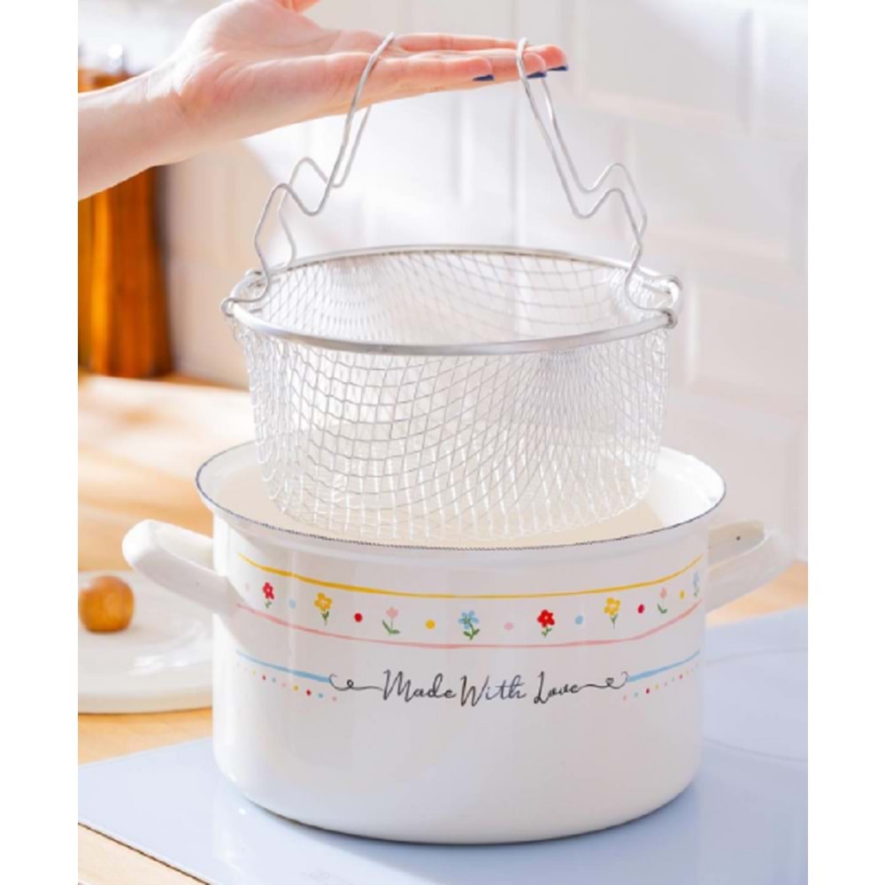 Acar Made With Love Emaye Kızartma Tenceresi - 24 cm 7706