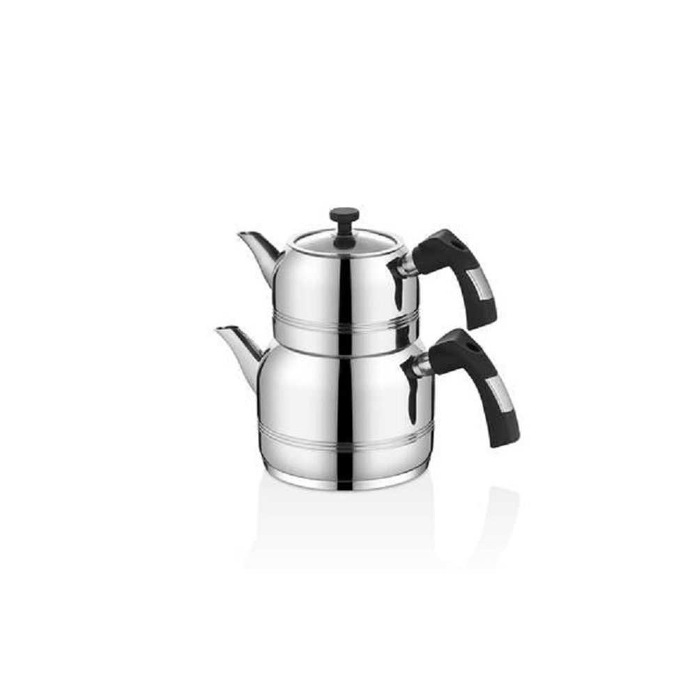 Oms 8090-L indüksiyon uyumlu Çaydanlık Takımı Sade