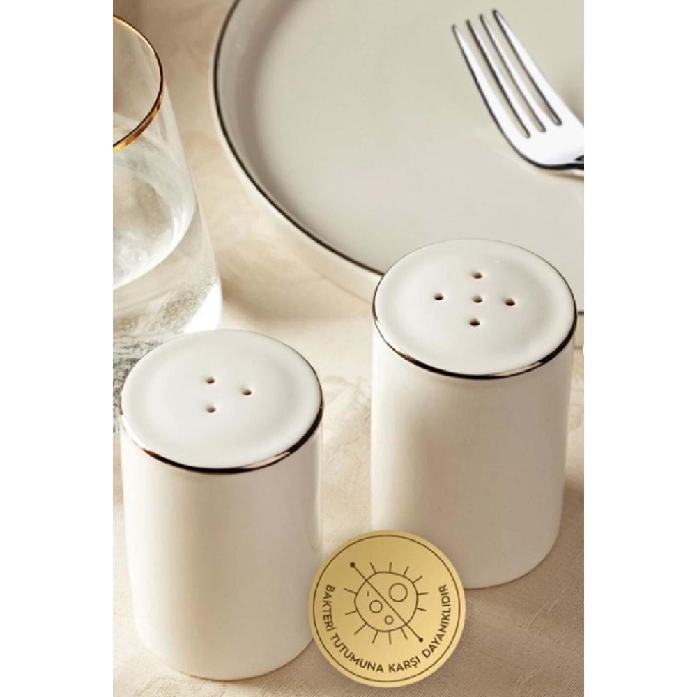 Nehir Yakamoz Platin 6 Kişilik 30 Parça Porselen Yemek Takımı