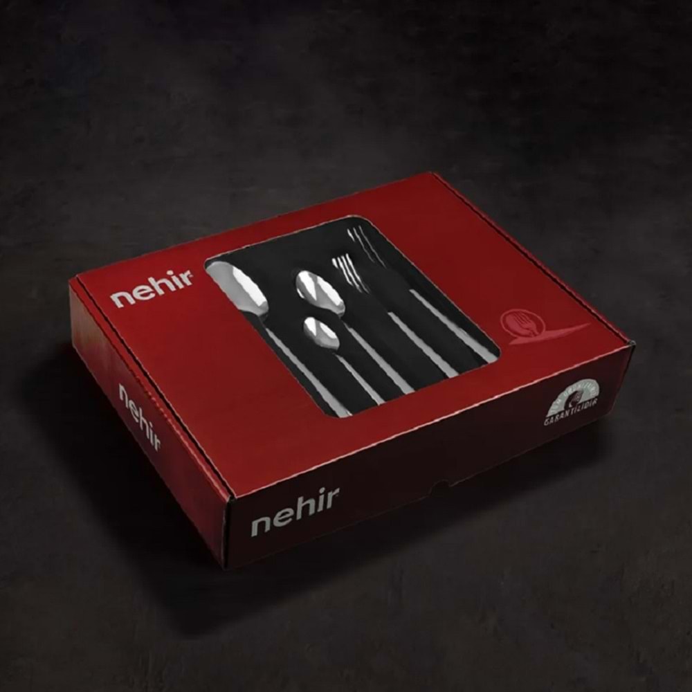 Nehir Milano Sade 12 Kişilik 72 Parça Çatal Kaşık Bıçak Takımı