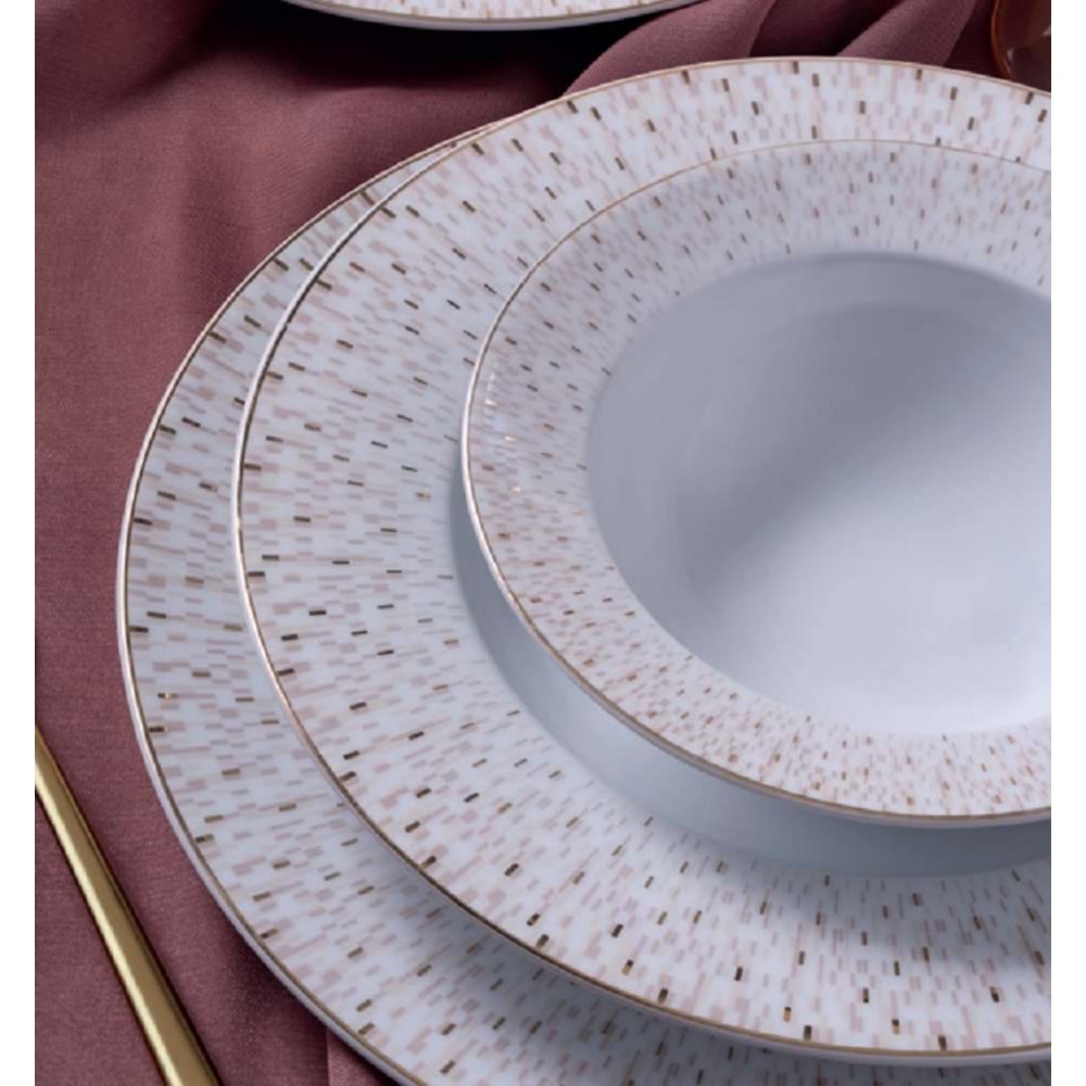 Güral 54 Parça 12 Kişillik Porselen Yemek Takımı YT9305619