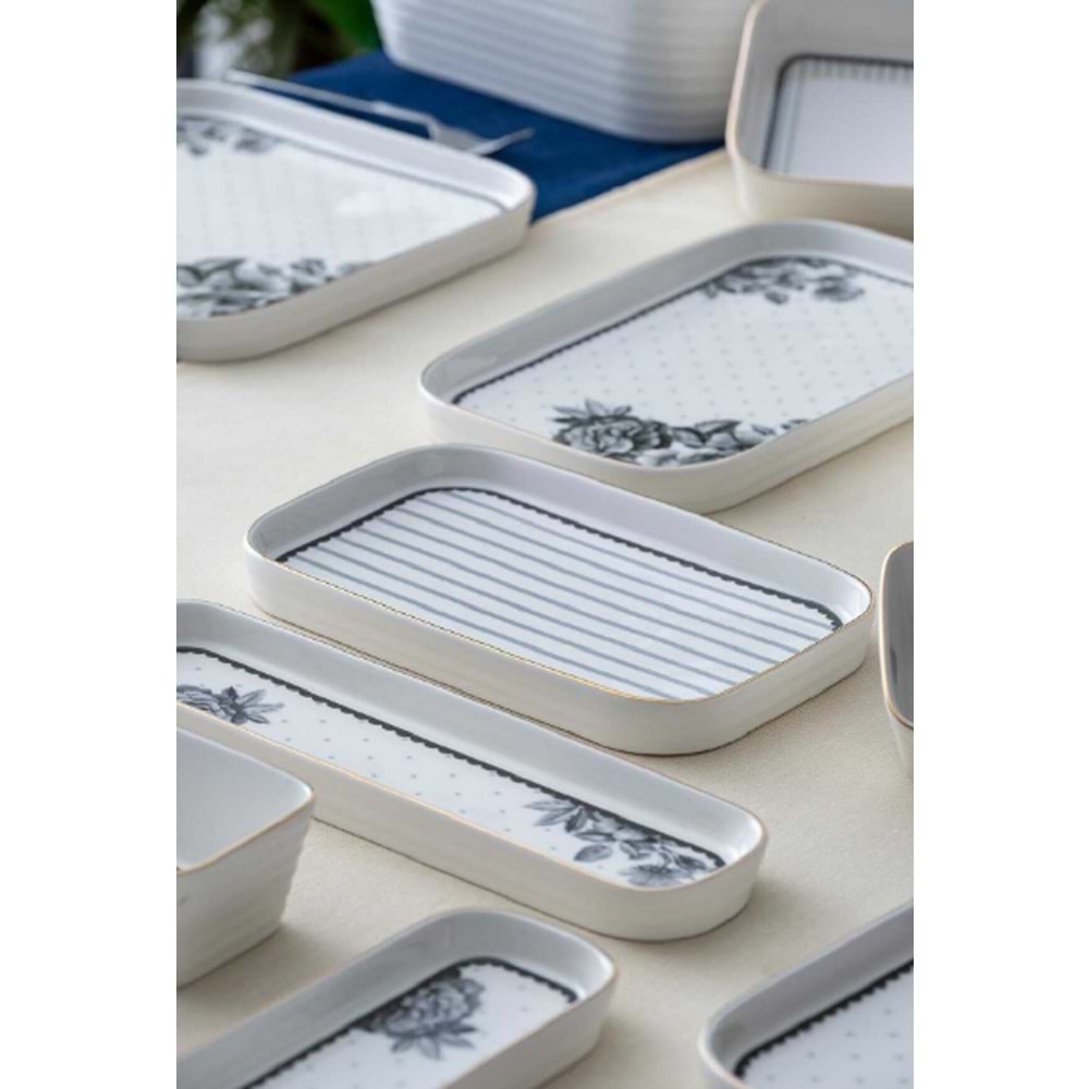 Acar Leonas Kare 45 Parça Kahvaltı ve Yemek Takımı 5298