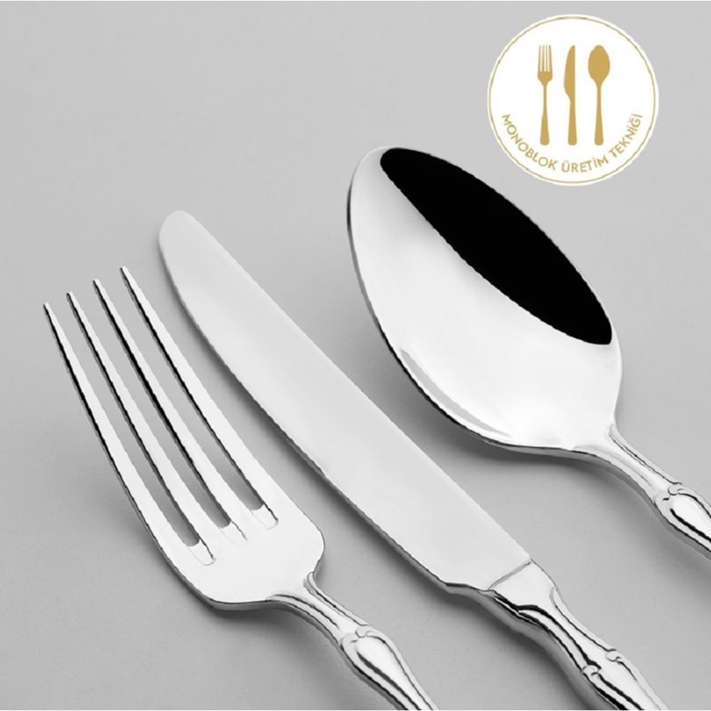 Nehir Adriana 84 Parça 12 Kişilik Çatal Kaşık Bıçak Takımı