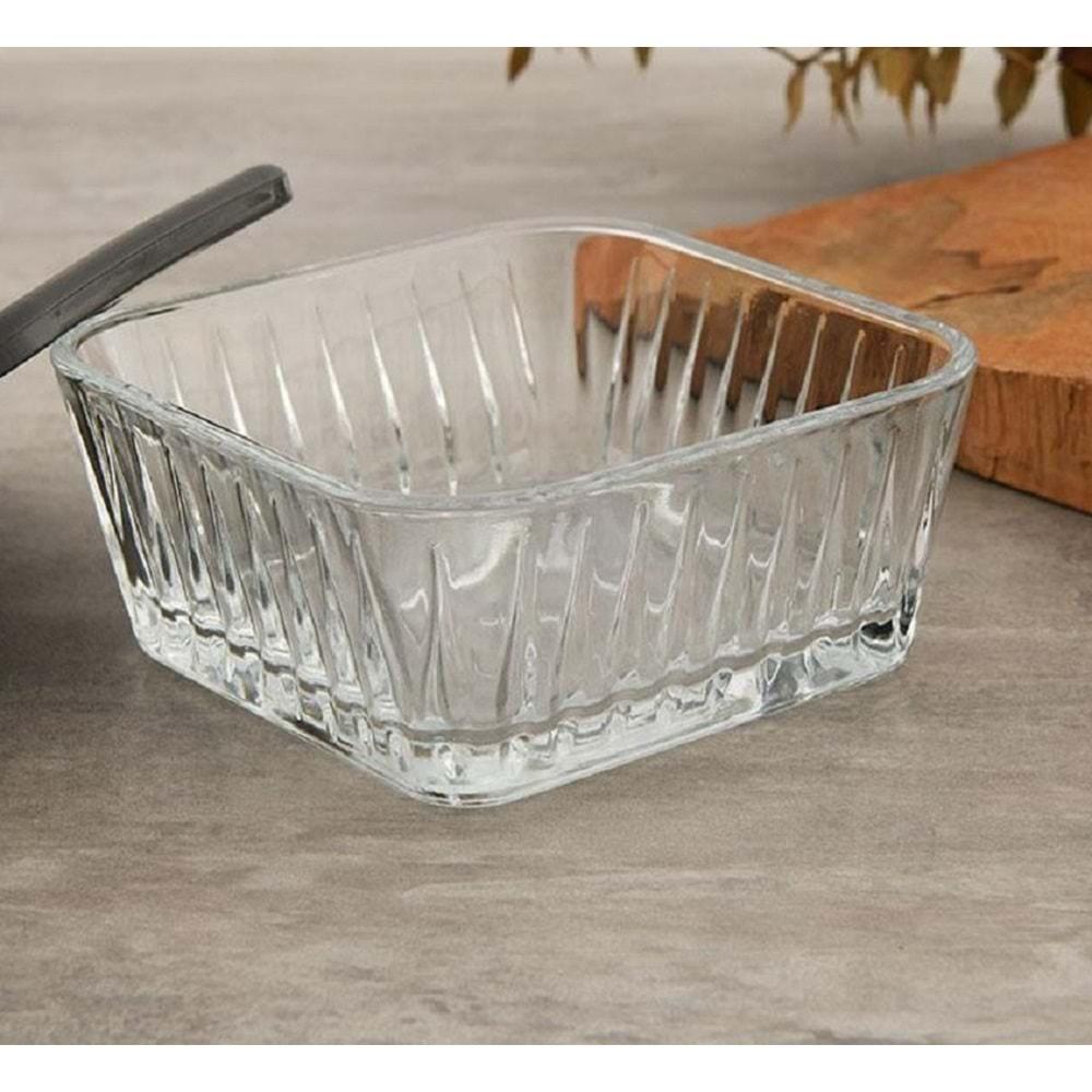 Paşabahçe Frezya Kapaklı 8 Adet Cam Kase 530236