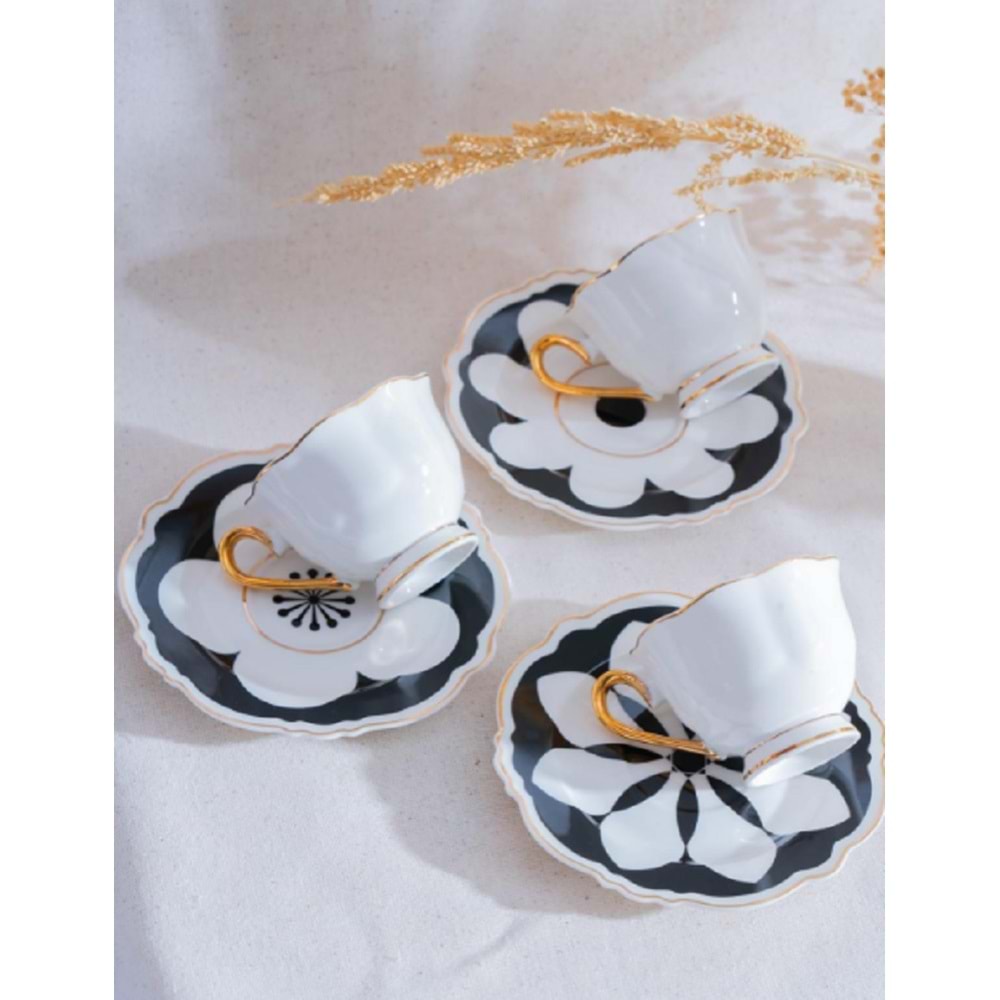 Acar Selvina 6 Kişilik Kahve Fincanı Takımı - 90 ml 5992