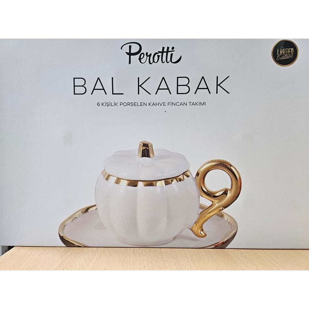 Perotti Bal Kabağı 6 Kişilik Kahve Fincan Takımı Karışık Renk 16984