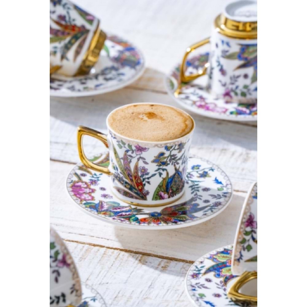 Acar Abigal 6 Kişilik Kahve Fincanı Takımı 90 ML 5995