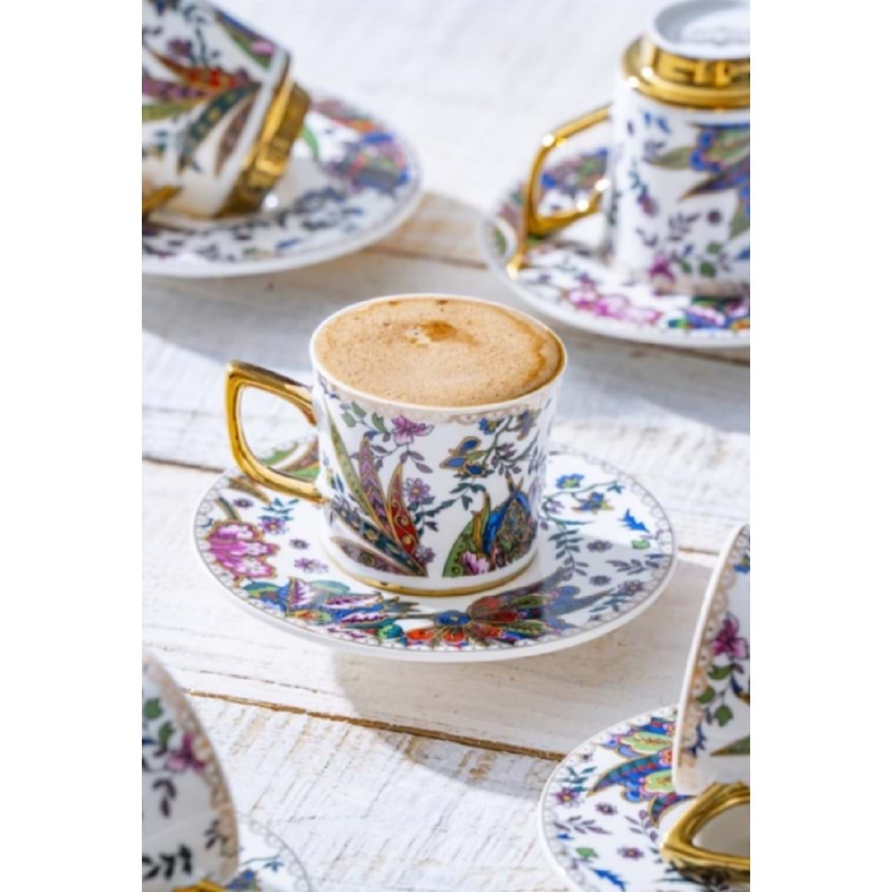 Acar Abigal 6 Kişilik Kahve Fincanı Takımı 90 ML 5995