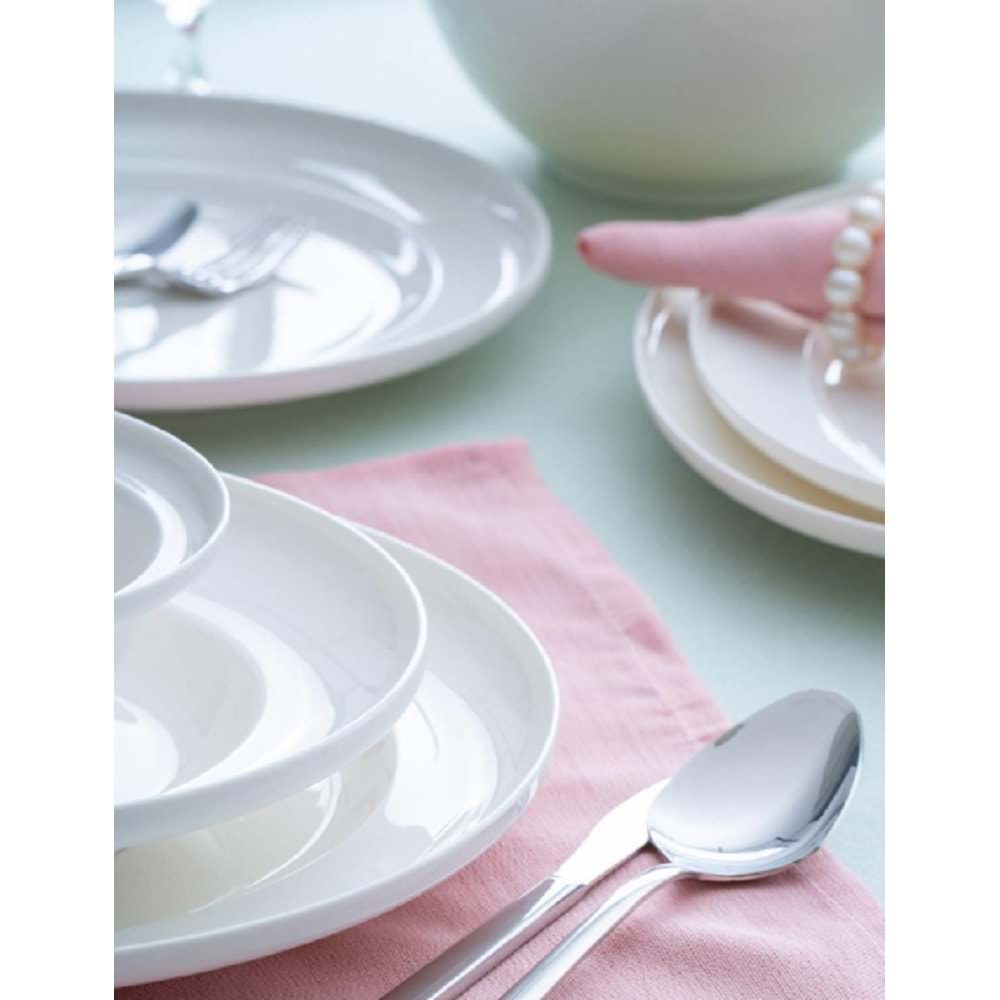 Acar Verlina 6 Kişilik 27 Parça Porselen Yemek Takımı 6533