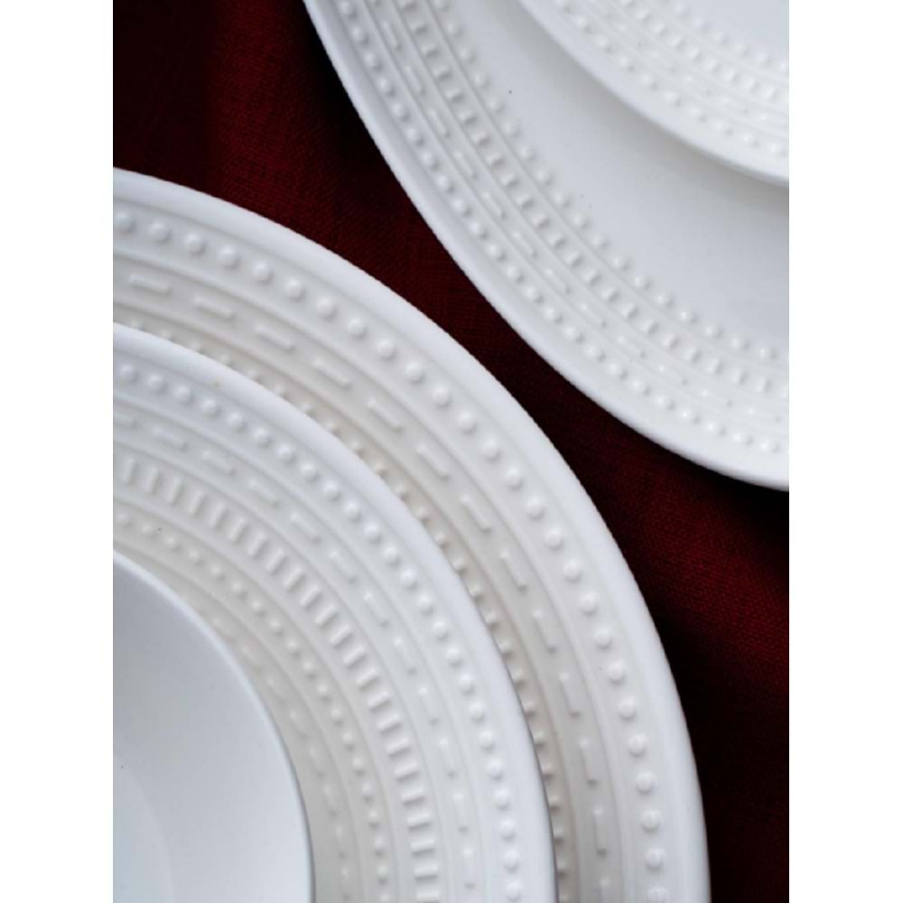 Acar Rienna 6 Kişilik 29 Parça Porselen Yemek Takımı 7123