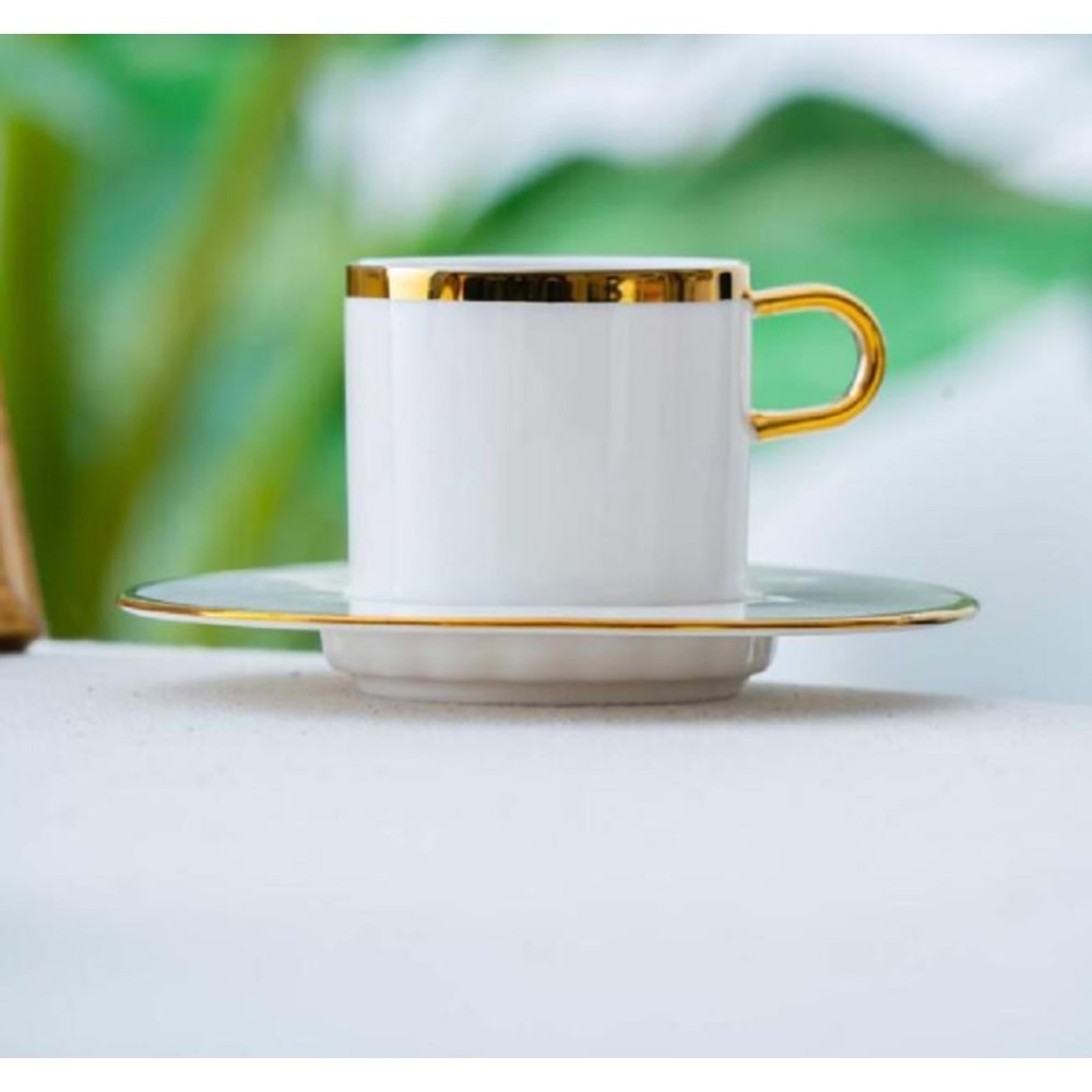 Acar Elio 6 Kişilik Porselen Kahve Fincanı Takımı 6921