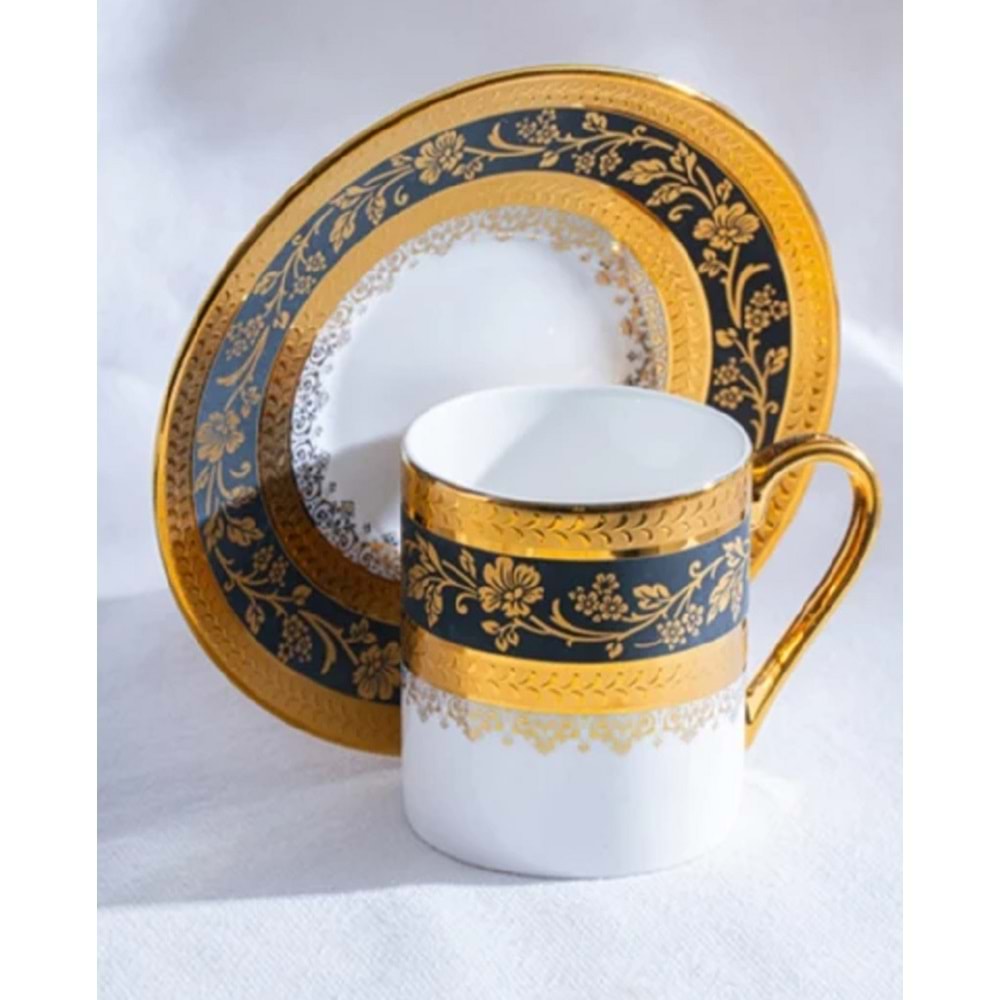 Acar Olivette 6 Kişilik Porselen Kahve Fincan Takımı 6925