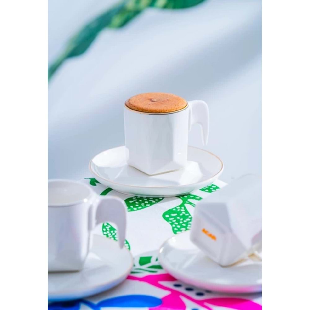 Acar Molly Porselen 6 lı Kahve Fincan Takımı 7381