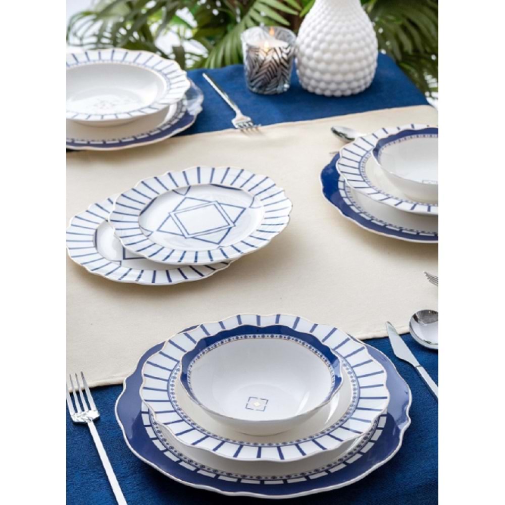 Acar Renna 24 Parça 6 Kişilik Yemek Takımı 7297