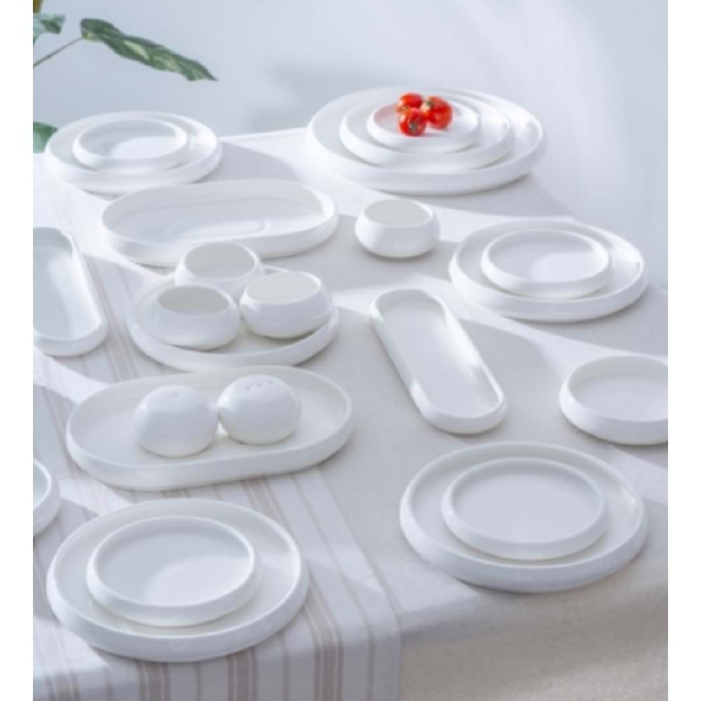 Acar Bianco Perla 27 Parça 6 Kişilik Porselen Kahvaltı Takımı 7365