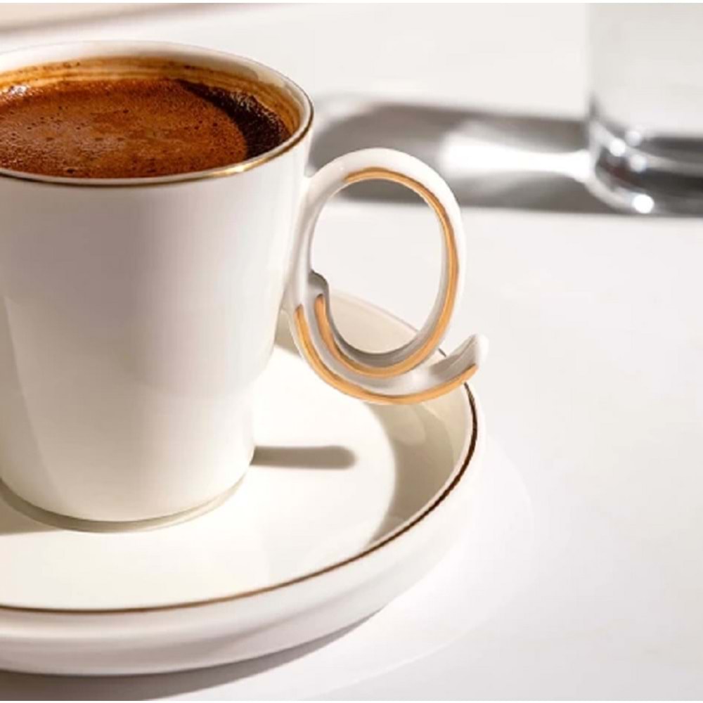 Nehir Stella 6 Kişilik Porselen Kahve Fincan Takımı