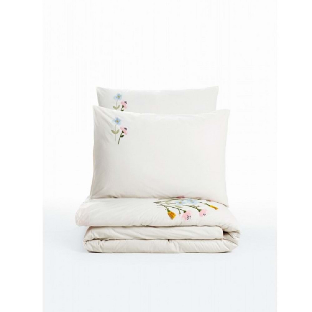 Cotton box Brode Ranforce Delbin Pembe Çift Kişilik Nevresim Takımı 1848