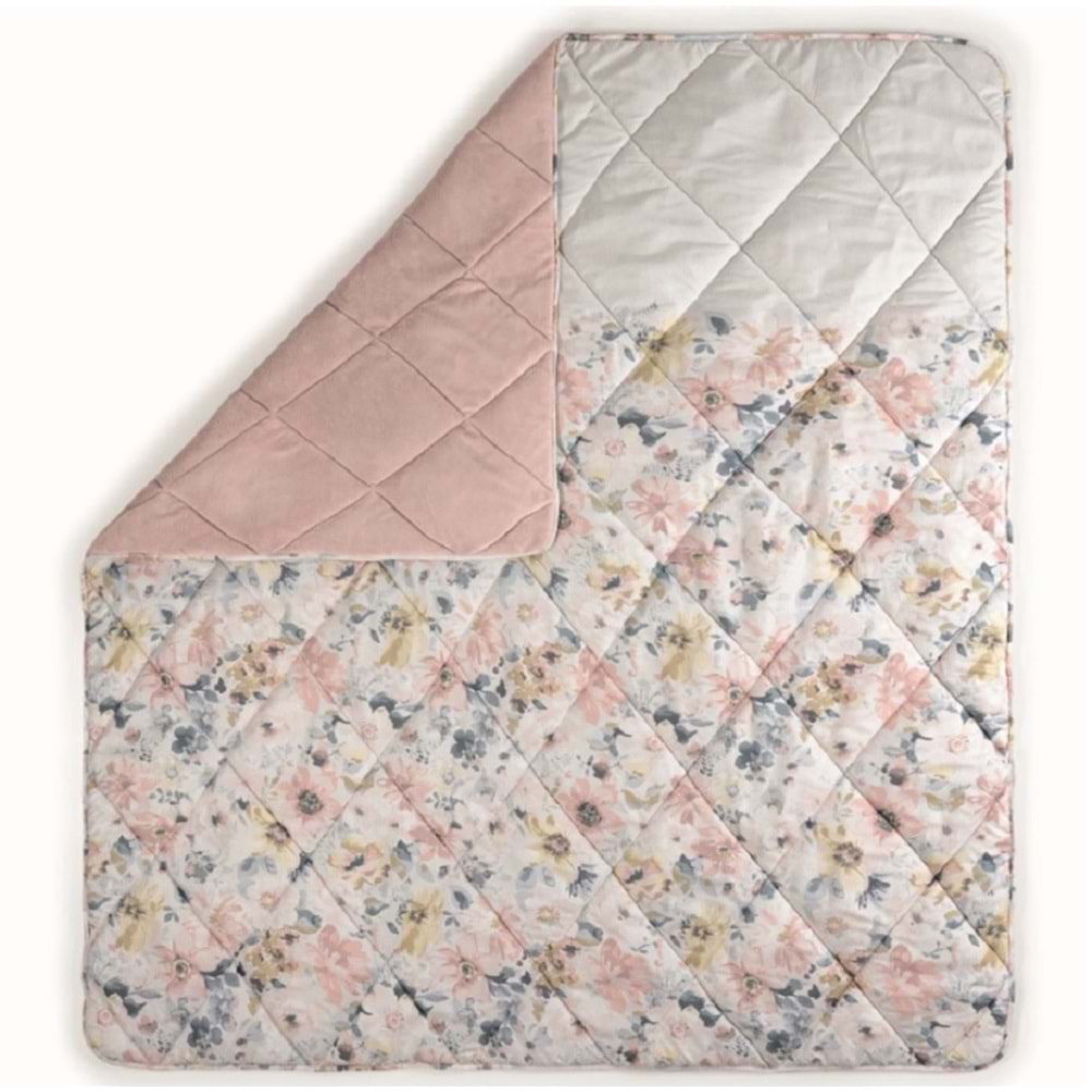 Cotton Box Velvet Dalya Pudra Çift Kişilik Yorgan