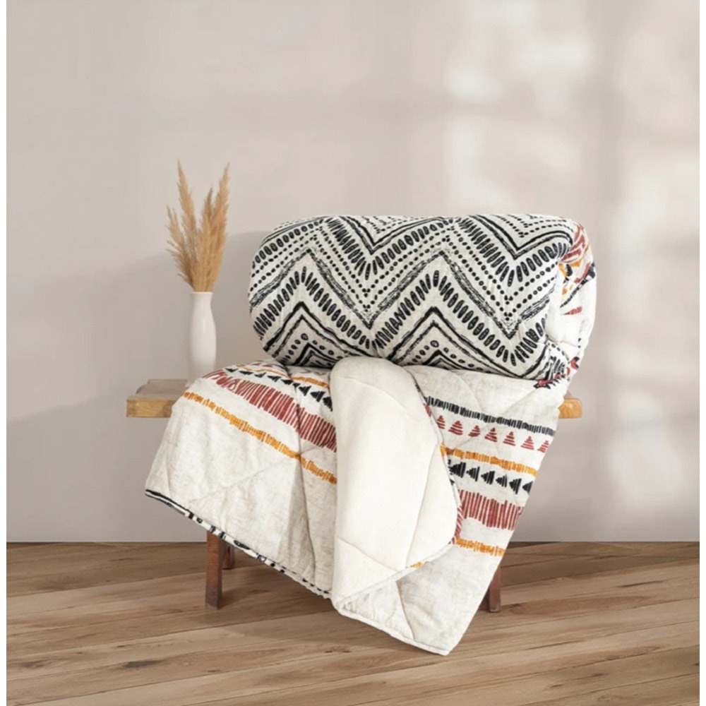 Cotton Box Velvet Çift Kişilik Yorgan Felix Bej