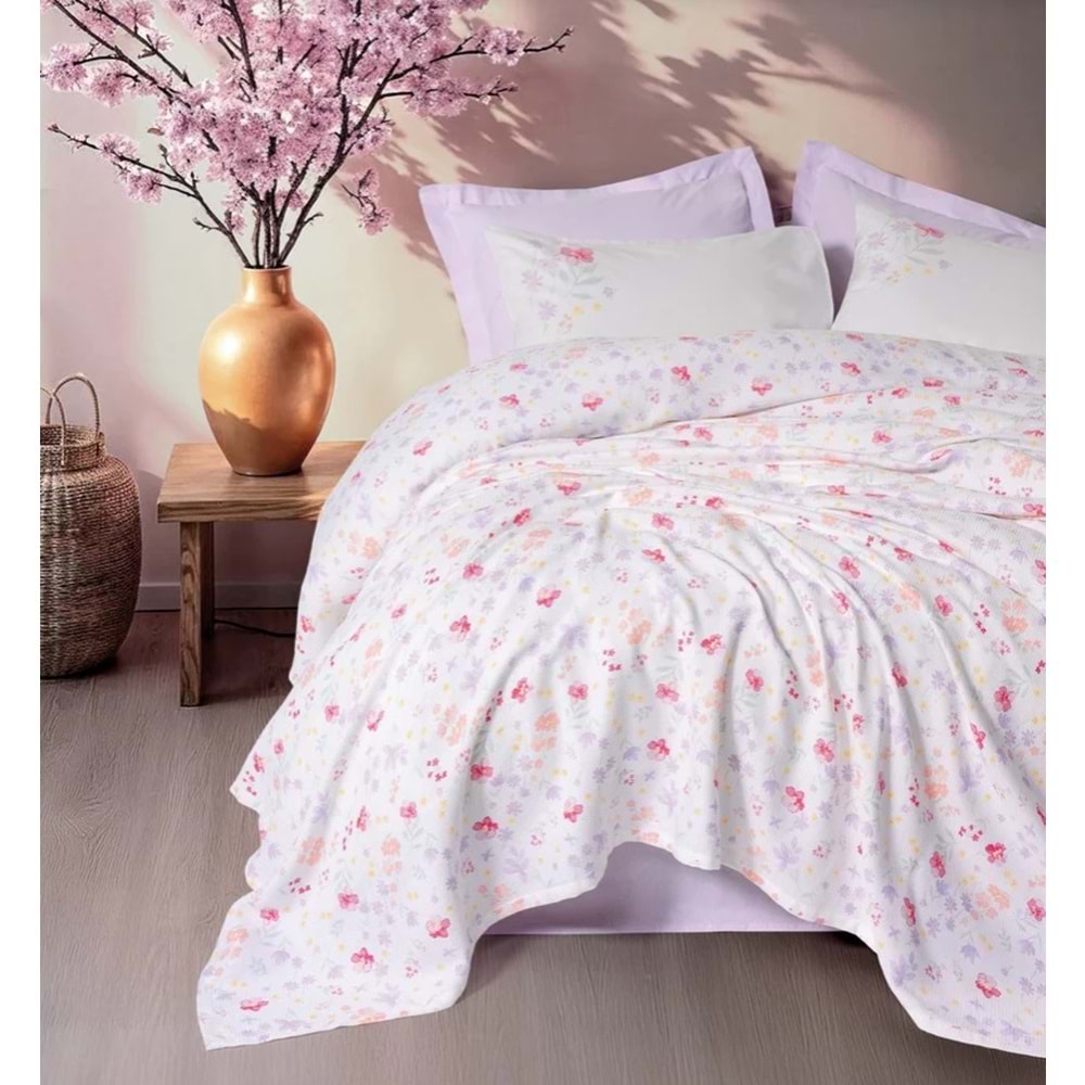CottonBox Estiva Çift Kişilik Pike Takımı Winsome Lila