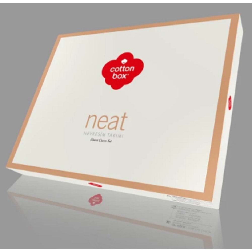 Cotton Box Neat Çift Kişilik Nevresim Takımı Mint-Krem