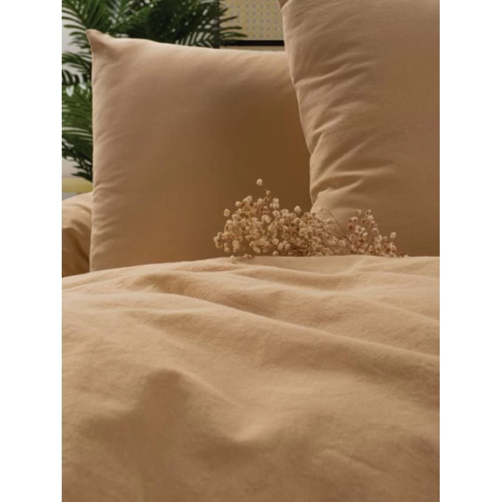 Cotton Box Neat Çift Kişilik Nevresim Takımı Bej-Krem