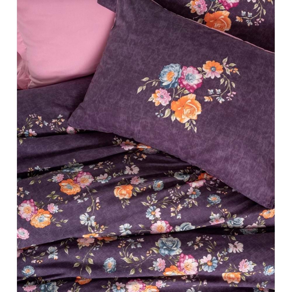 CottonBox Feminen Alessa-Pembe Çift Kişilik Nevresim Takımı