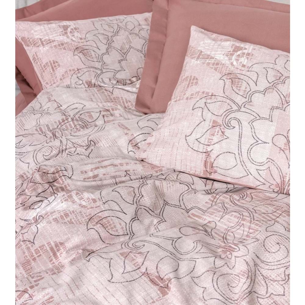 Cotton Box Dual Ranforce Livara Gül Kurusu Tek Kişilik Nevresim Takımı