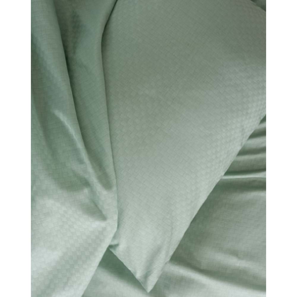 Cotton Box Plaid Ranforce Adaçayı Tek Kişilik Nevresim Takımı