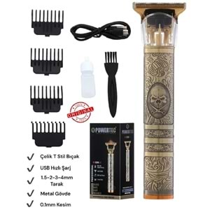 Powertec TR-1210 Lazer-Epilasyon Öncesi Tüm Vücut Tıraş Makinesi