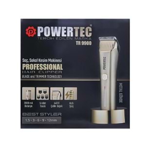Powertec Saç Traş Makinesi Gold Çelik Gövde TR-9900