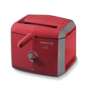 Korkmaz A486-02 Vertex Fritöz Kırmızı