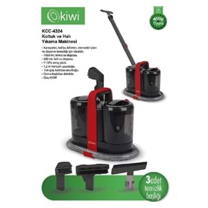 Kiwi KCC-4324 Koltuk ve Halı Yıkama Makinesi Siyah